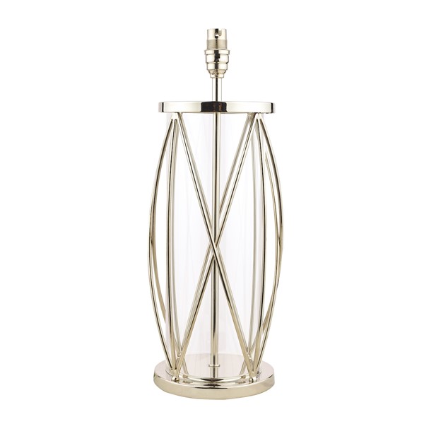 (image for) Laura Ashley Beckworth Large Table Lamp Polished Nickel Glass Base Only